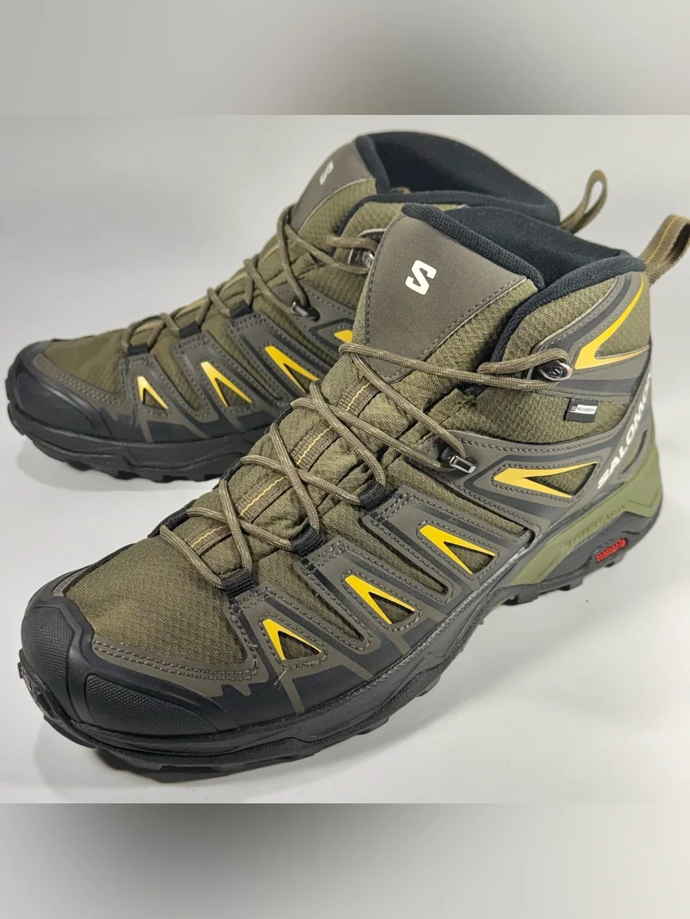 Salomon X Ultra Pioneer Men’s 9.5 Trail Hiking Waterproof Shoes Green Black Gray
